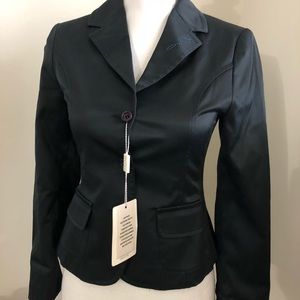 NWT Gattinoni Pretty Italian Navy Blue Blazer
